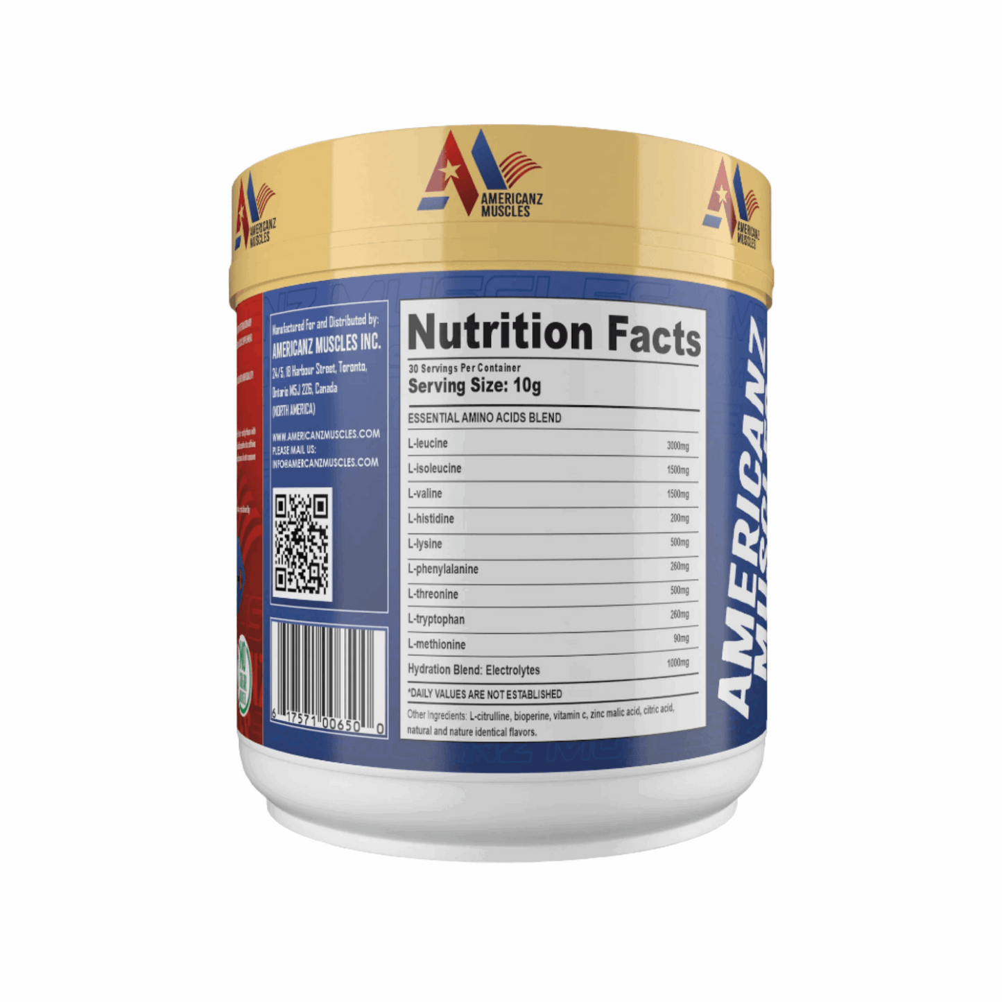 AMERICANZ MUSCLES EAA+ NOOTROPICS 8:1:1 30 SERVINGS