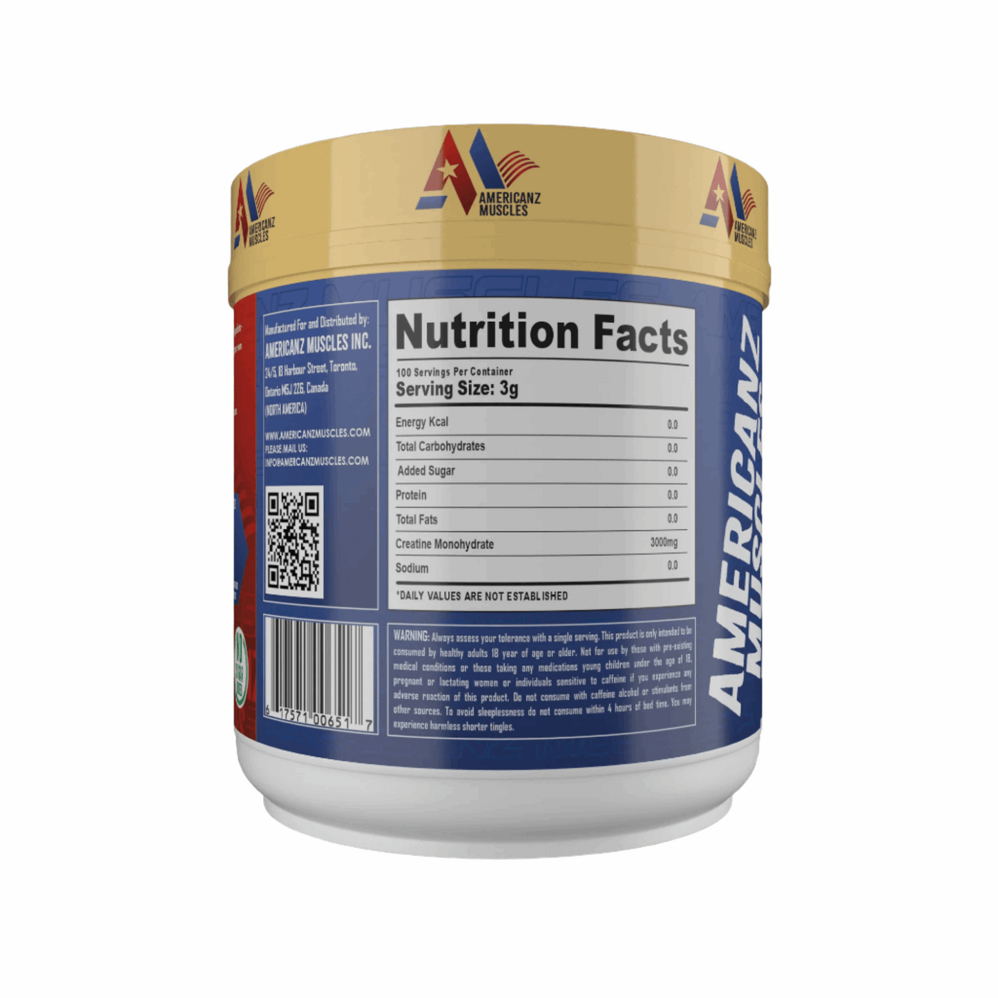 AMERICANZ MUSCLES CREATINE MONOHYDRATE