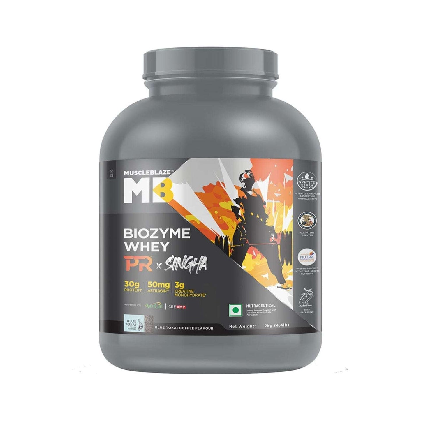 MUSCLE BLAZE BIOZYME WHEY PR 4.41lb