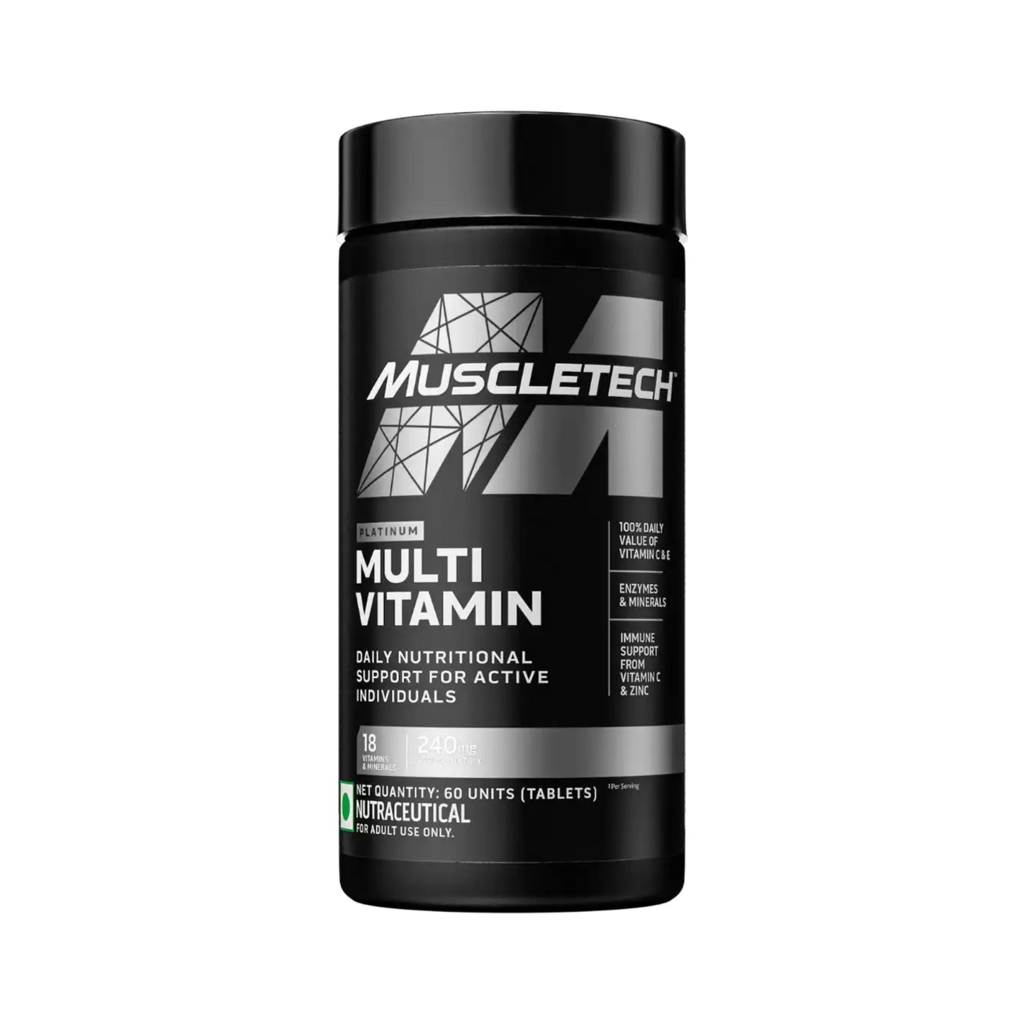 MUSCLETECH PLATINUM MULTIVITAMINS 60 TABLETS