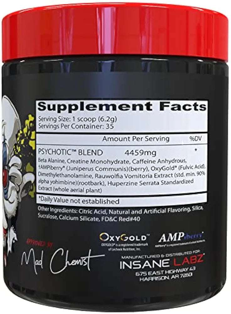INSANE LABZ PSYCHOTIC PRE WORKOUT