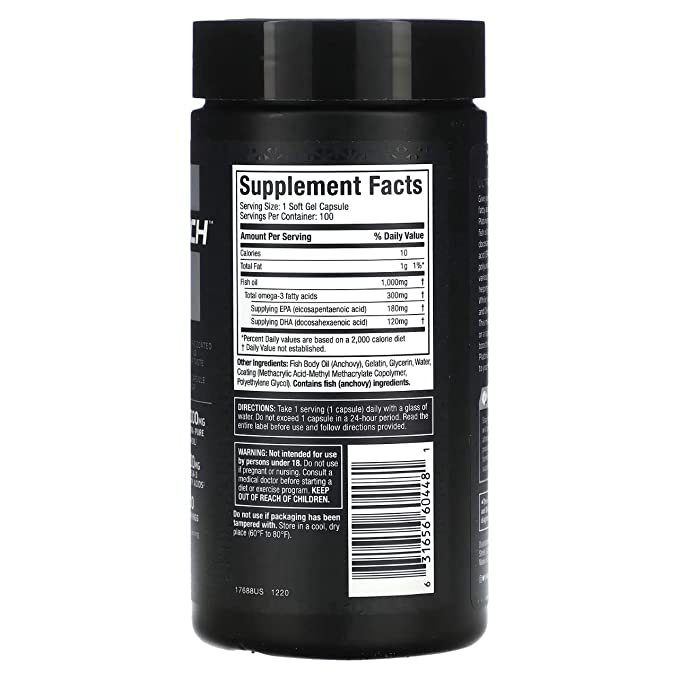 MuscleTech Platinum100% Fish Oil – 100 capsules