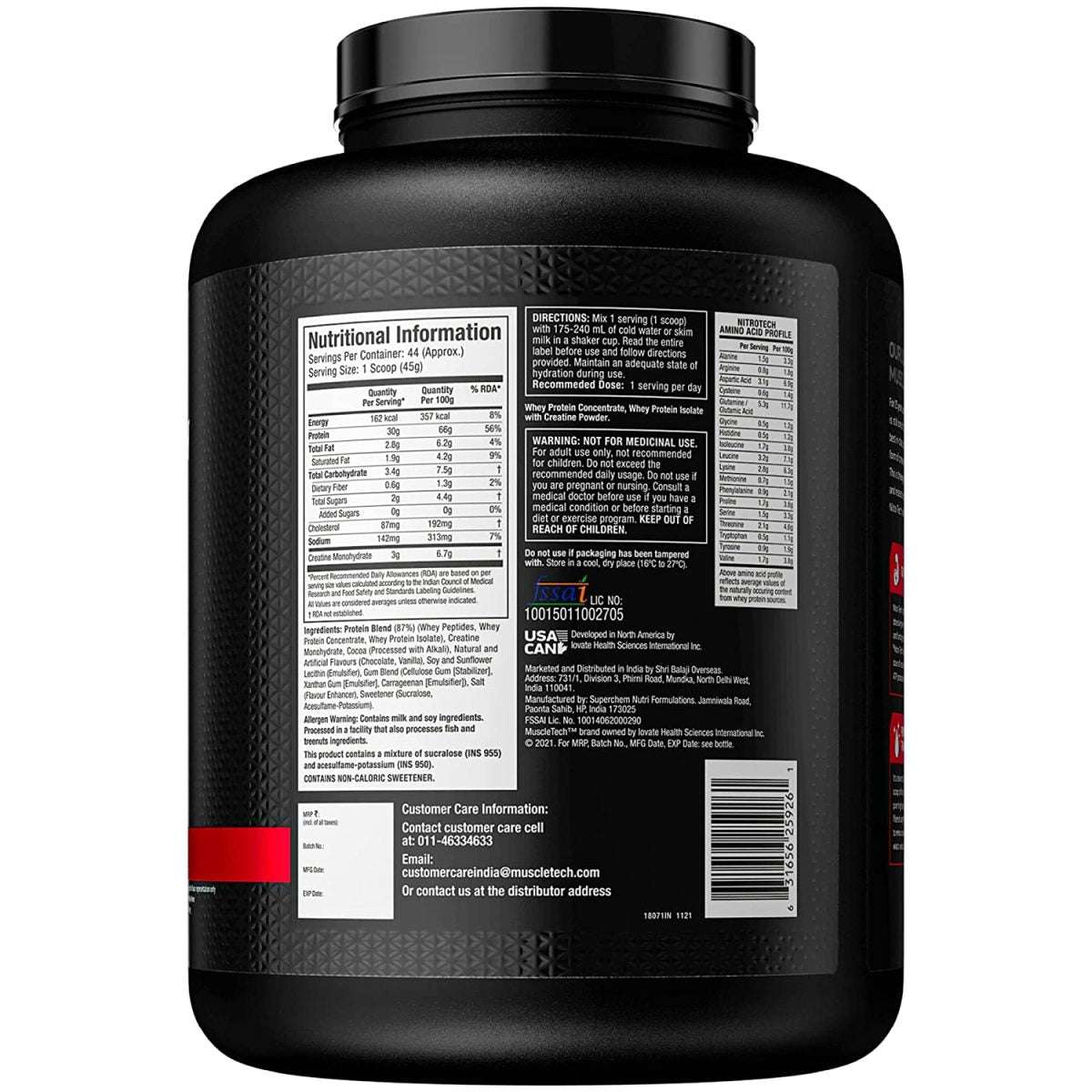 MUSCLE TECH WHEY PROTEIN - Anura Nutrition