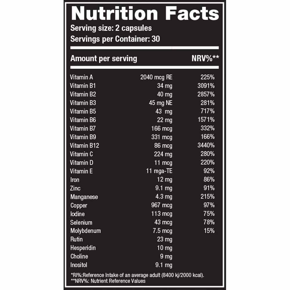 ONE SCIENCE NUTRITION DAILY MULTIVITAMIN 60CAPS