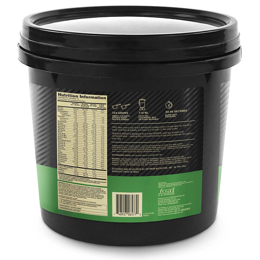 OPTIMUM NUTRITION(ON) MASS HIGH PROTEIN WEIGHT GAINER FORMULA