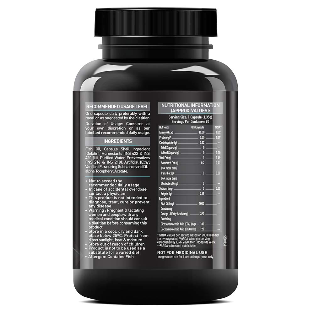 MUSCLE BLAZE OMEGA 3 FISH OIL 90 CAPSULES