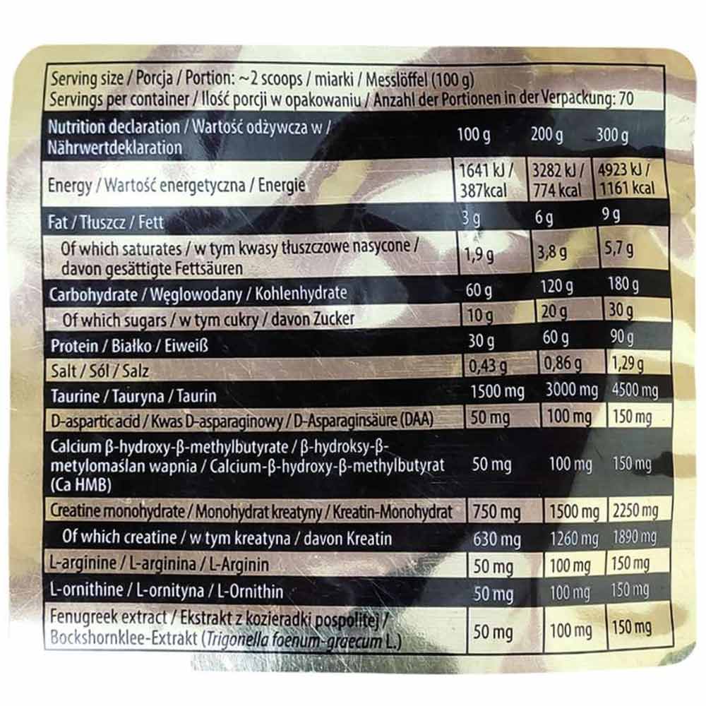 KEVIN LEVRONE ANABOLIC MASS GAINER 7KG