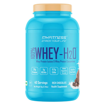 MYFITNESS WHEY PROTEIN POWDER | 100% WHEY-H2O 1kg