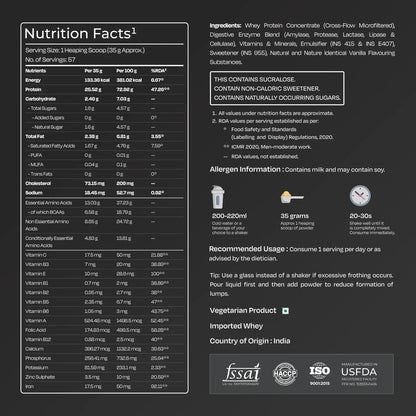 Nutrabay Gold 100% Whey Protein Concentrate - 2 Kg (4.4 Lb)