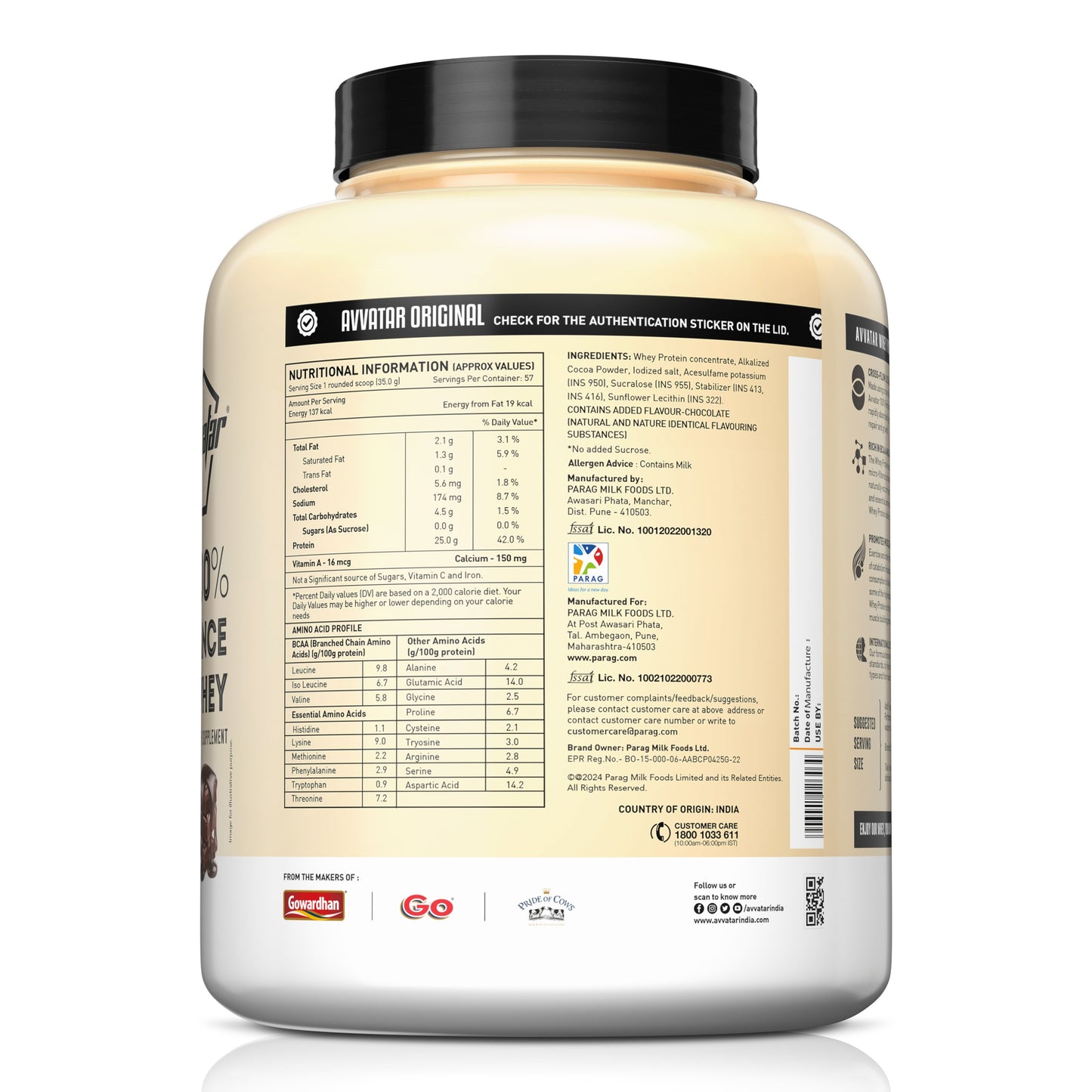 Avvatar 100% Performance Whey 2kg