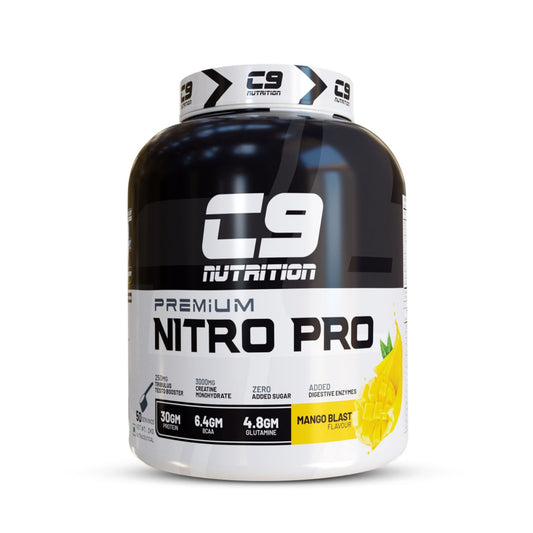 C9 Nitro Pro L-Glutamine Whey Protein, 2kg, 50 Servings | 30g Protein.