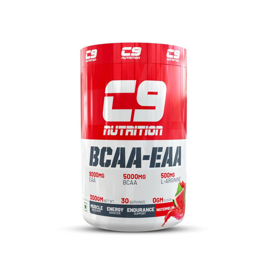 C9 Nutrition BCAA + EAA Powder 30 Servings 300gms | Fruitpunch Flavour
