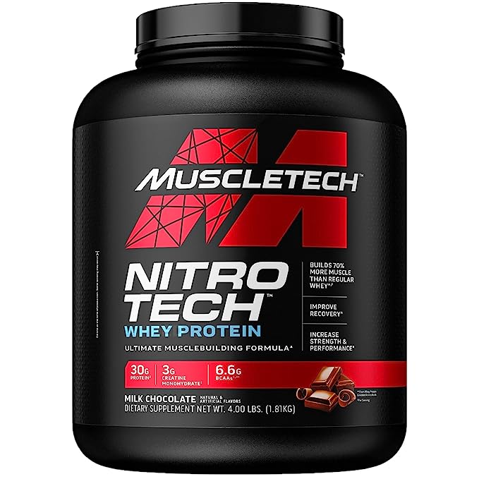 MuscleTech Whey Protein Performance Series Nitro Tech – 4 lbs.
