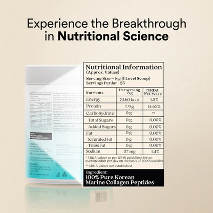 Wellbeing Nutrition Pure Korean Marine Collagen Peptides | Unflavored