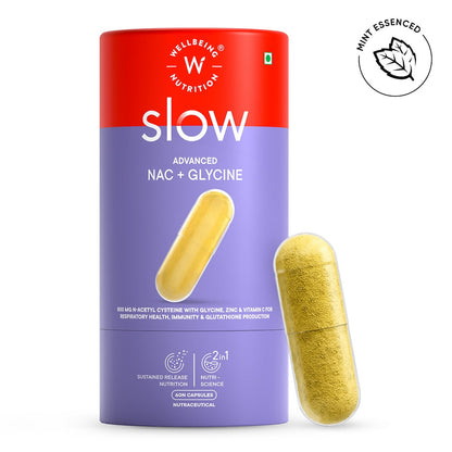 Wellbeing Slow Advanced N-Acetyl-Cysteine + Glycine Capsules