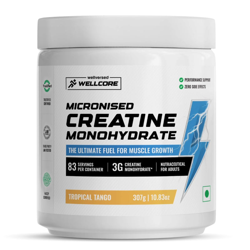 Wellcore – Pure Micronised Creatine Monohydrate (Tropical Tango, 83 Servings)