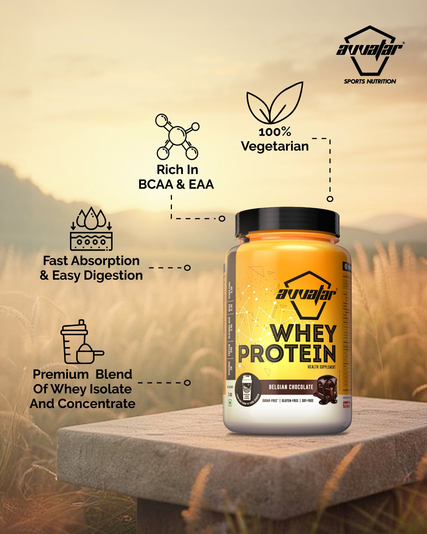 Avvatar Whey Protein 1kg