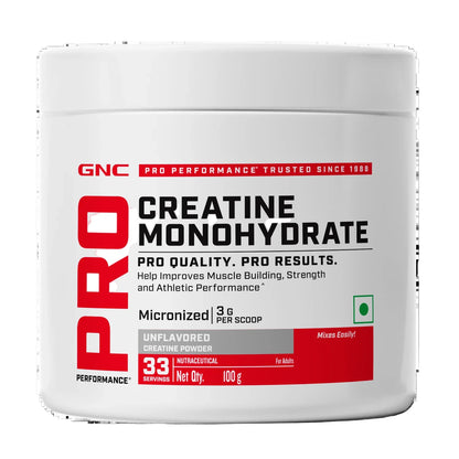 GNC Pro Performance Creatine Monohydrate - 100 gm (0.22 Lb)