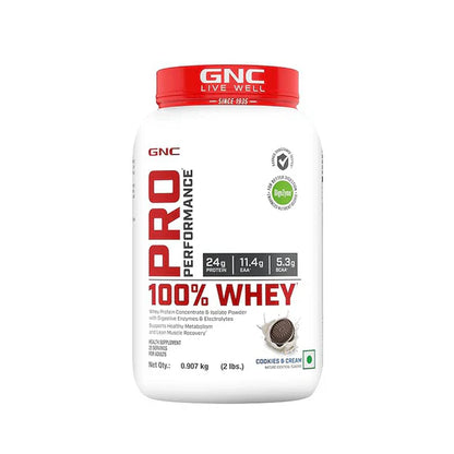 GNC Pro Performance 100% Whey Protein Powder - 907 gm (1.99 Lb)