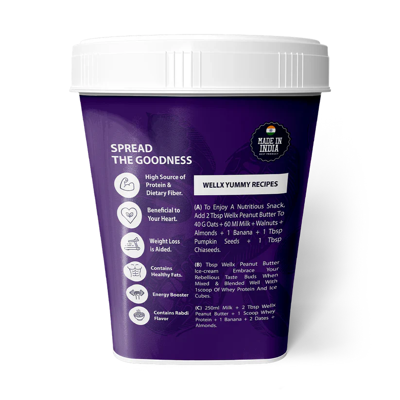 Wellx Brothers Chocolate Creamy Peanut butter 1.2 kg