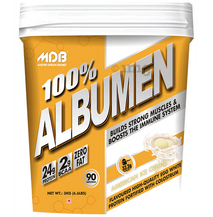 MDB 100% Albumen - 24g Protein with 2g BCAA - Premium Egg White Protein 2kg