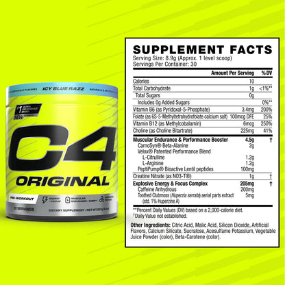 C4 Original Pre- Workout 30 servings
