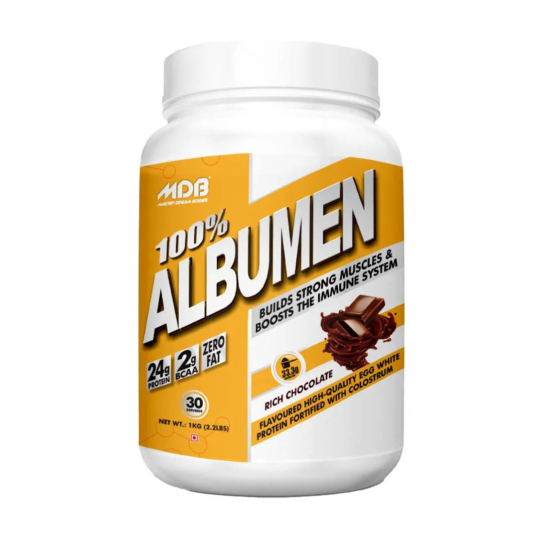 MDB 100% Albumen | 24g Protein High-Quality Egg White Powder 1kg