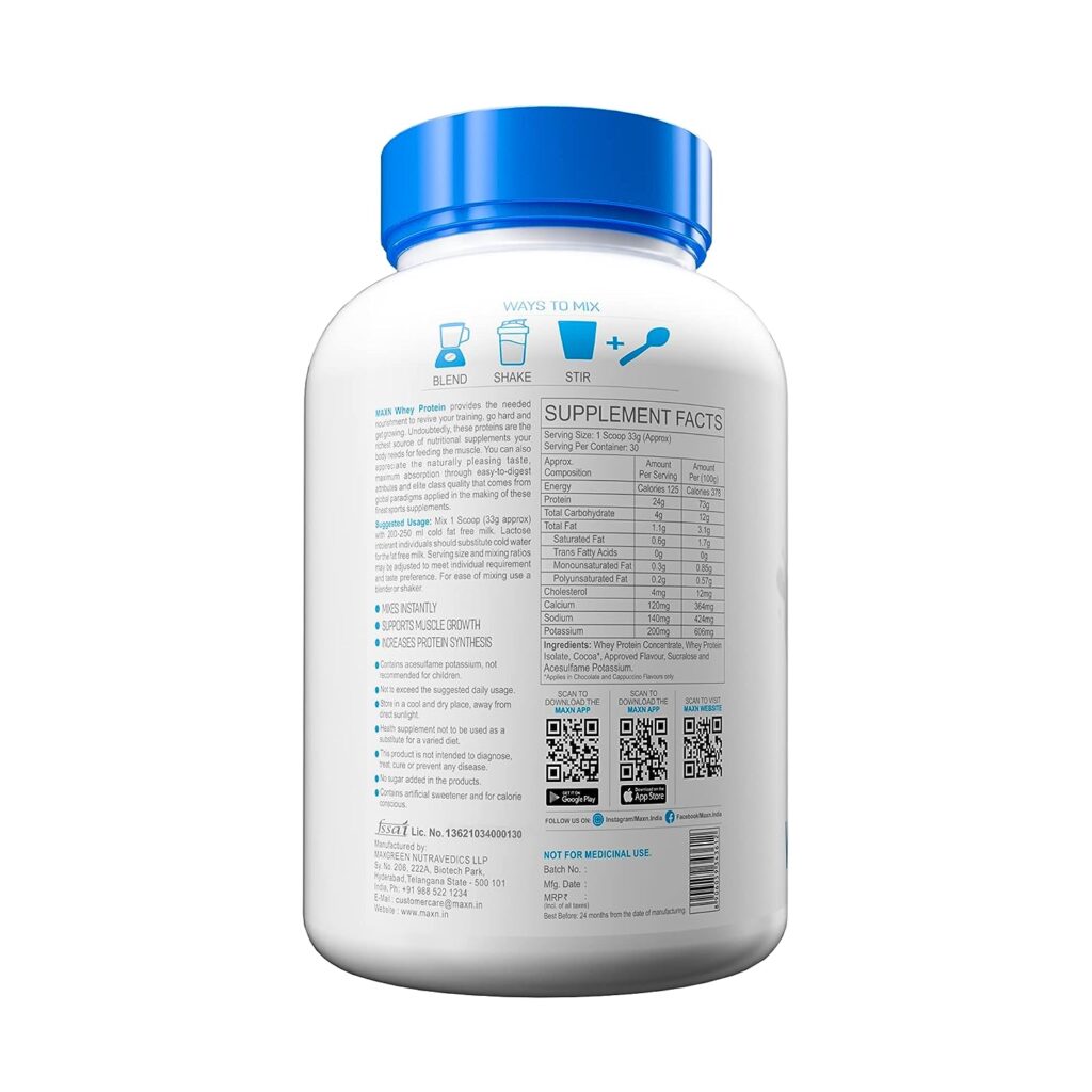 MAXN Whey Protein Concentrate | 1kg